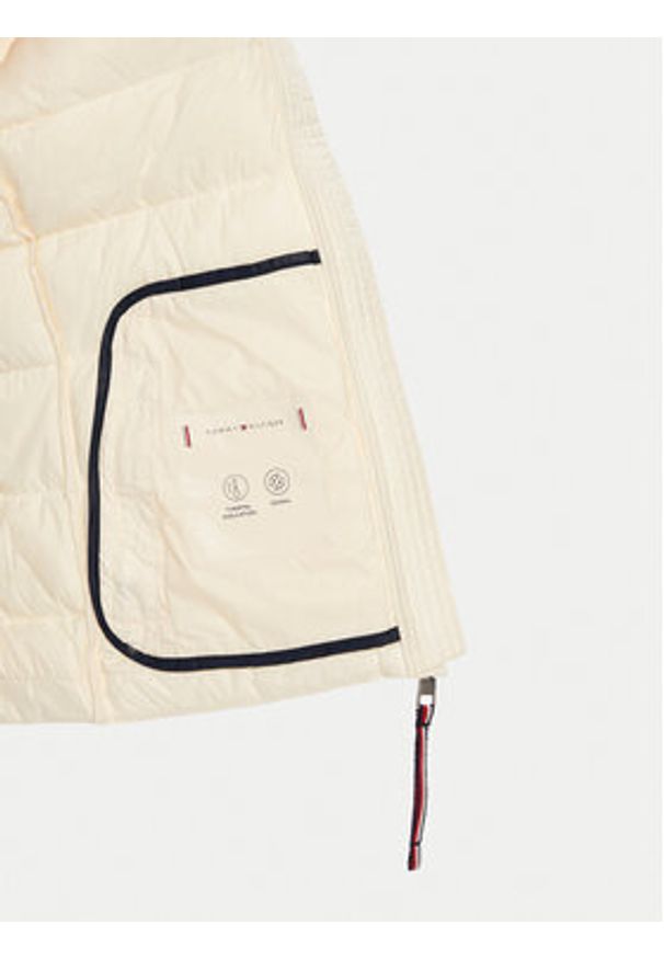 TOMMY HILFIGER - Tommy Hilfiger Kurtka puchowa WW0WW43771 Beżowy Regular Fit. Kolor: beżowy. Materiał: syntetyk