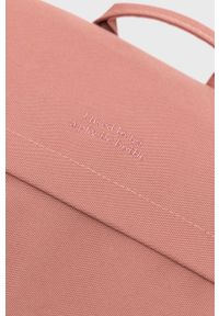 Lefrik plecak damski kolor różowy duży gładki. Kolor: różowy. Materiał: materiał. Wzór: gładki #2