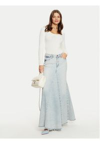 Guess Body W5RP00 K68D2 Écru Slim Fit. Materiał: wiskoza #3