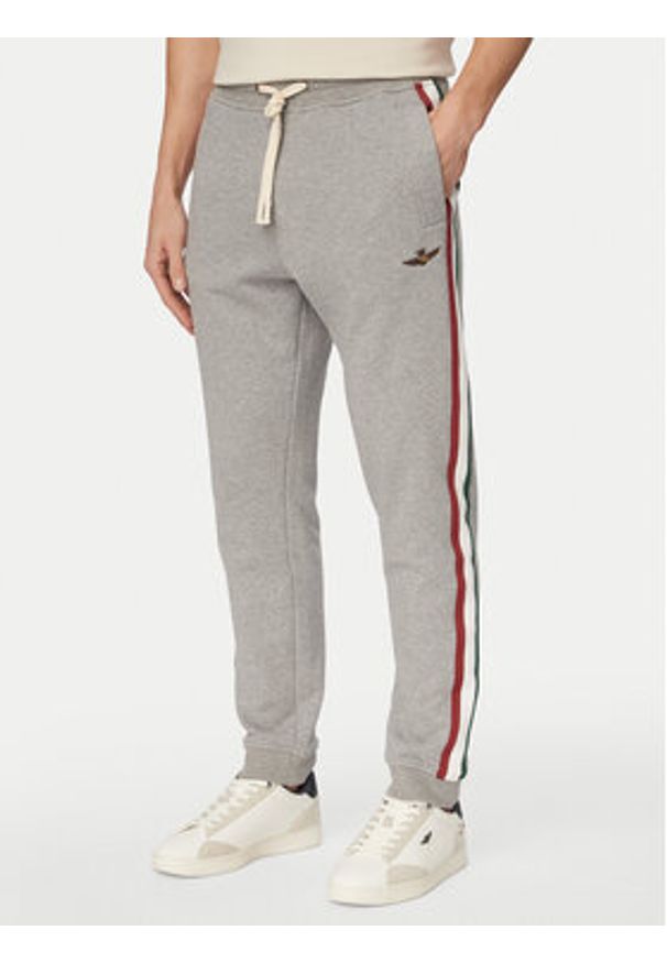 Aeronautica Militare Dres 261TF0107UF00677 Szary Regular Fit. Kolor: szary. Materiał: bawełna