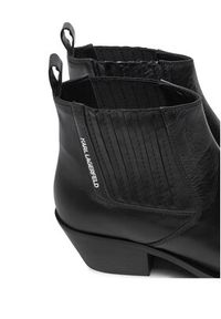 Karl Lagerfeld - KARL LAGERFELD Botki KL33244 Czarny. Kolor: czarny. Materiał: skóra #4