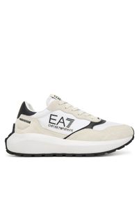 EA7 Emporio Armani Sneakersy 7X000341 AF18616 MZ021 Biały. Kolor: biały. Materiał: zamsz, skóra