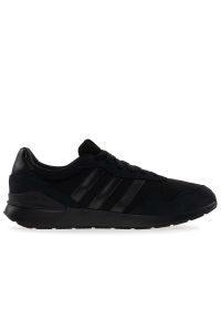 Adidas - Buty męskie adidas Run 60s 4.0 JR2057 - czarne. Kolor: czarny. Materiał: zamsz, skóra, materiał, guma. Szerokość cholewki: normalna. Sport: bieganie