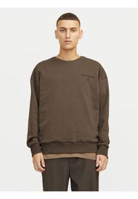 Jack & Jones - Jack&Jones Bluza Mystic 12257735 Khaki Relaxed Fit. Kolor: brązowy. Materiał: bawełna