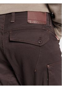 G-Star RAW - G-Star Raw Spodnie materiałowe Zip Pocket 3D D21975-C105-0028 Brązowy Skinny Fit. Kolor: brązowy. Materiał: bawełna #4