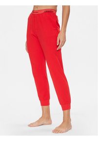 Calvin Klein Underwear Spodnie piżamowe 000QS7045E Czerwony Regular Fit. Kolor: czerwony. Materiał: bawełna