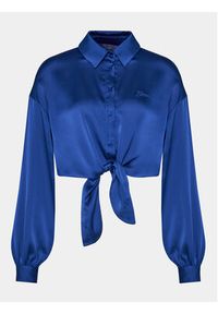 Guess Koszula W3GH93 WD8G2 Niebieski Regular Fit. Kolor: niebieski. Materiał: syntetyk #5
