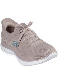skechers - Adidasy Skechers Summits-new Daily, Kobiety. Kolor: fioletowy. Materiał: materiał