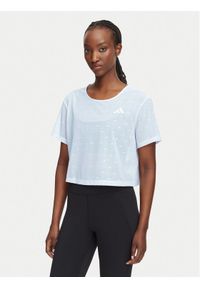 Adidas - adidas T-Shirt Strength Essentials Workout Boxy Mesh KT3828 Biały Relaxed Fit. Kolor: biały. Materiał: syntetyk #1