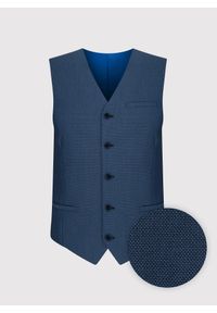Pako Lorente - PAKO LORENTE – Granatowa kamizelka męska. Okazja: na ślub cywilny, na wesele. Kolor: niebieski #9