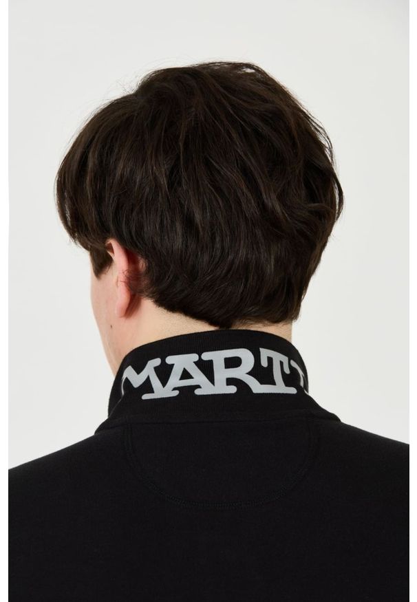 La Martina - LA MARTINA Czarne męskie polo z małym logo, Rozmiar XL. Typ kołnierza: polo. Kolor: czarny