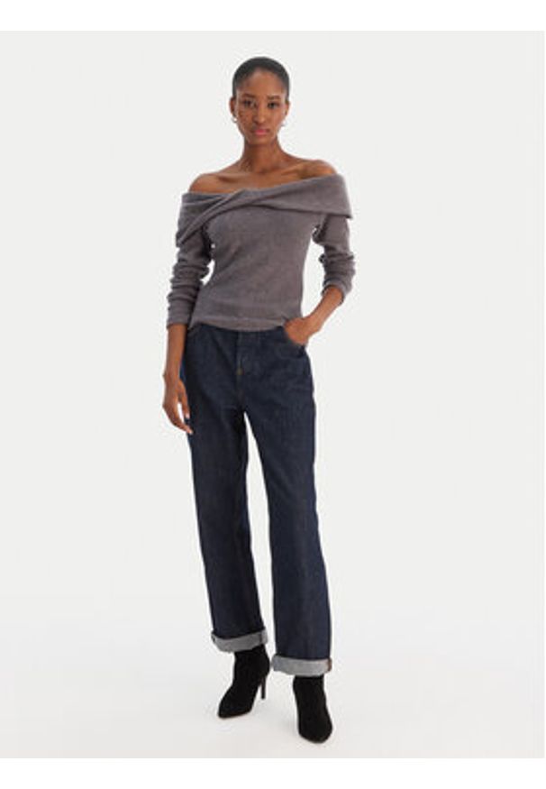 Vero Moda Sweter Kaia 10333298 Szary Regular Fit. Kolor: szary. Materiał: syntetyk