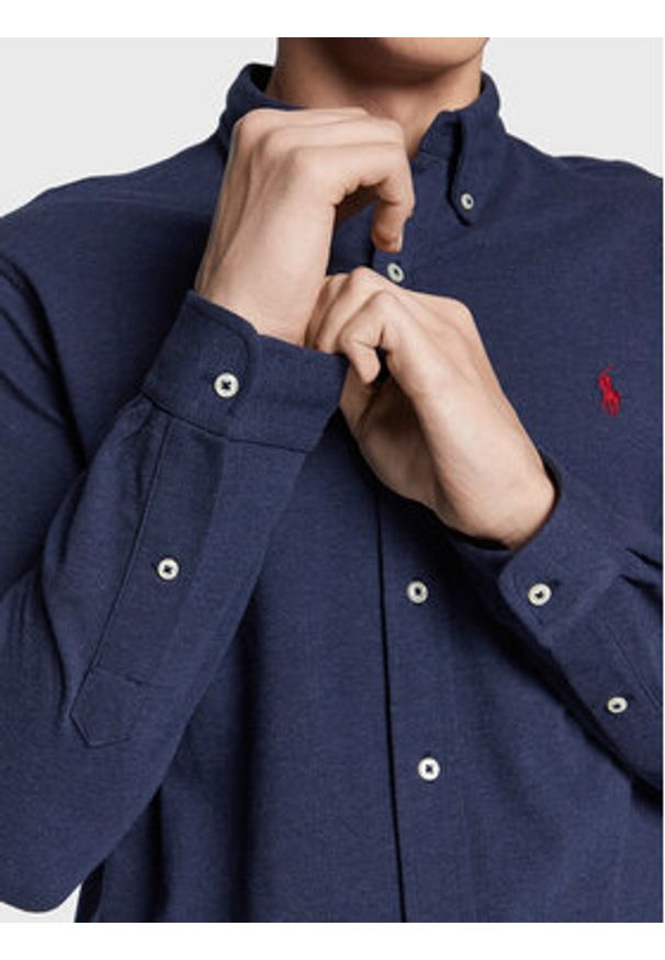 Polo Ralph Lauren Koszula 710654408081 Granatowy Regular Fit. Typ kołnierza: polo. Kolor: niebieski. Materiał: bawełna