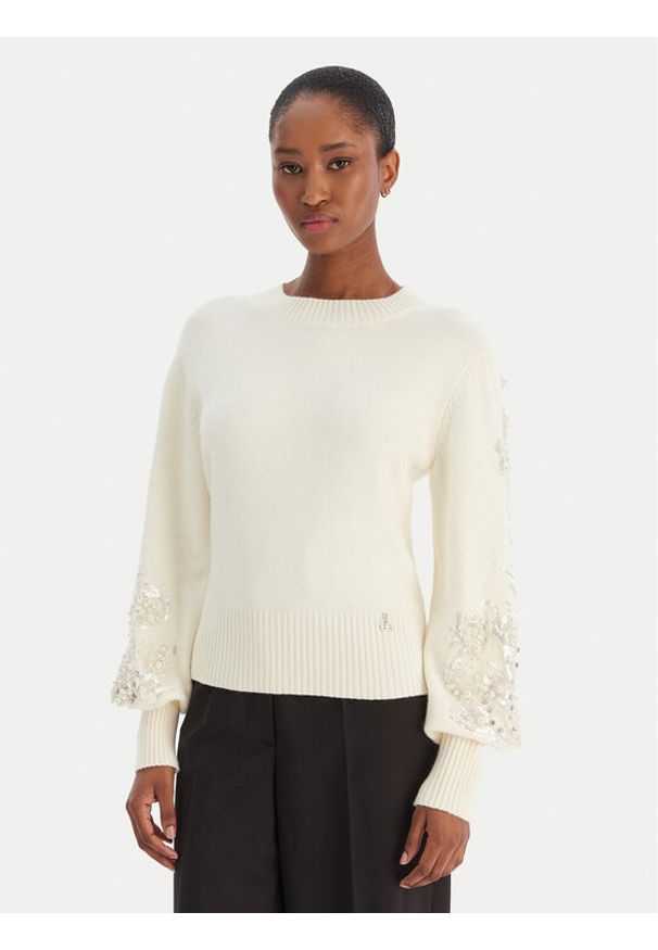 Artigli Sweter ACMA002804 Écru Regular Fit. Kolor: kremowy. Materiał: wiskoza, syntetyk