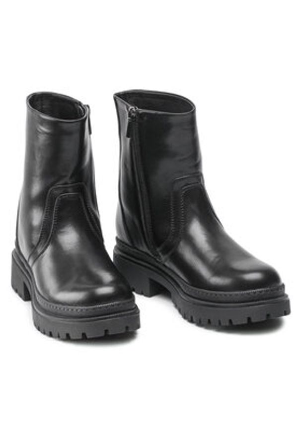 Jenny Fairy Botki WS5680-15 Czarny. Kolor: czarny. Materiał: skóra