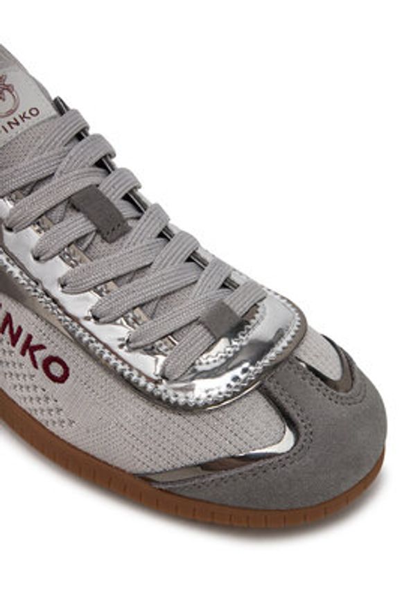 Pinko - PINKO Sneakersy Reby 03 SS0061 T026 Szary. Kolor: szary. Materiał: materiał