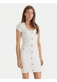 Marciano Guess Sukienka dzianinowa 6RGK48 5852Z Biały Regular Fit. Kolor: biały. Materiał: wiskoza #1