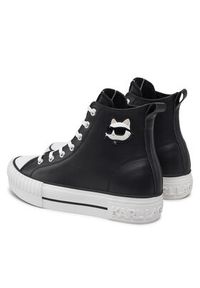Karl Lagerfeld - KARL LAGERFELD Trampki Kampus Max KL60445T Czarny. Kolor: czarny. Materiał: skóra