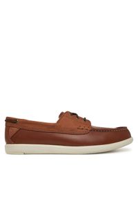 Clarks Mokasyny Bratton Boat 26181273 Brązowy. Kolor: brązowy. Materiał: skóra