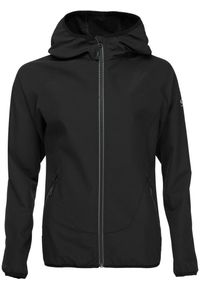 ZSPORT - Damska Kurtka Softshell Ursa - Idealny Komfort i Ochrona. Kolor: czarny. Materiał: poliester, softshell. Sezon: wiosna, jesień. Sport: turystyka piesza