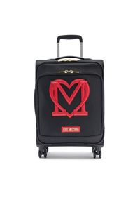 Love Moschino - Walizka kabinowa LOVE MOSCHINO. Kolor: czarny