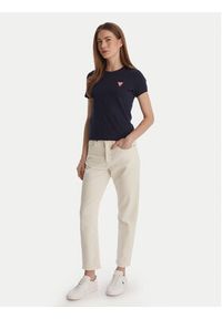 Guess T-Shirt W2YI44 J1314 Granatowy Regular Fit. Kolor: niebieski. Materiał: bawełna #3