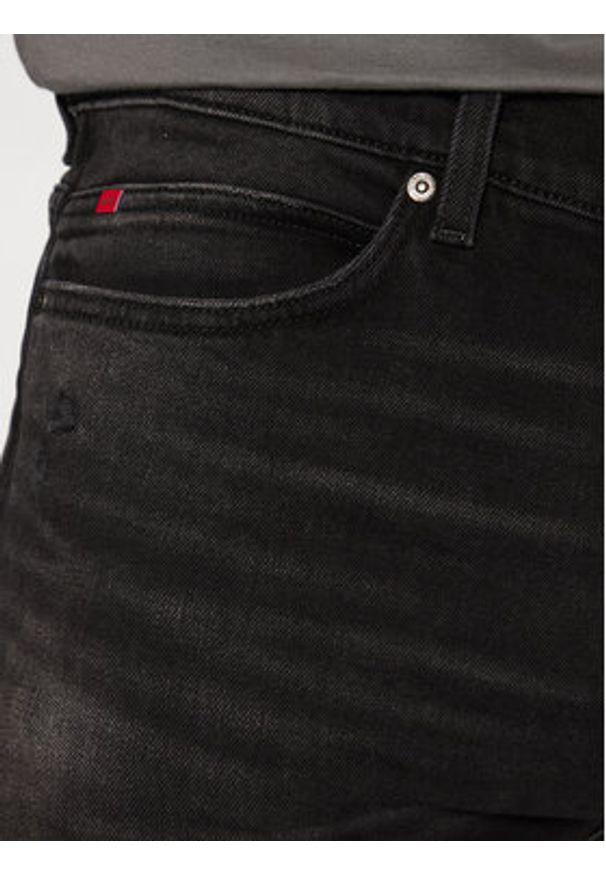 Hugo - HUGO Jeansy 50530597 Czarny Slim Fit. Kolor: czarny