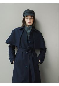 Hunter Trencz Keltie HARW0014251 Granatowy Regular Fit. Kolor: niebieski. Materiał: bawełna #1