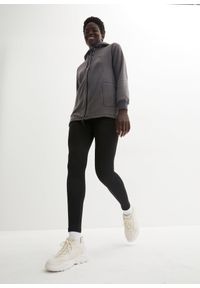 bonprix - Bluza rozpinana z polaru, z kieszeniami z zamkiem. Kolor: szary. Materiał: polar. Długość: długie #2