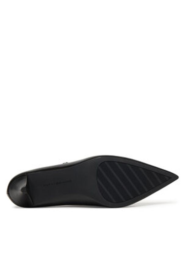 TOMMY HILFIGER - Tommy Hilfiger Szpilki Low Pump Abrasivato FW0FW09321 Czarny. Kolor: czarny. Materiał: skóra. Obcas: na szpilce