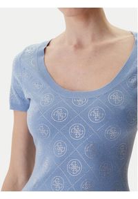 Guess Sukienka dzianinowa W6RK92 Z3JD2 Błękitny Regular Fit. Kolor: niebieski. Materiał: syntetyk #4