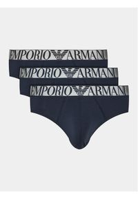 Emporio Armani Underwear Komplet 3 par slipów 111734 4R726 40035 Granatowy. Kolor: niebieski. Materiał: bawełna #1