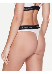 Calvin Klein Underwear Stringi 000QF7221E Biały. Kolor: biały. Materiał: bawełna