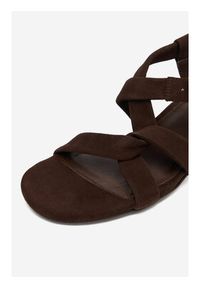 Gino Rossi - GINO ROSSI Sandały EO-124943 Brązowy. Kolor: brązowy. Materiał: skóra, zamsz #2