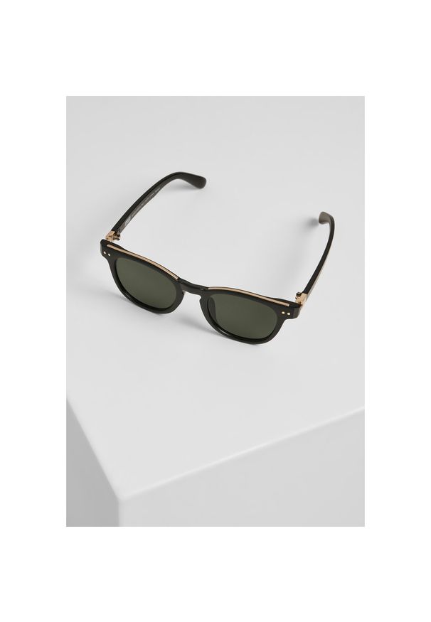 Urban Classics - Okulary przeciwsłoneczne urban classic italy z łańcuszkiem. Kolor: żółty, wielokolorowy, czarny