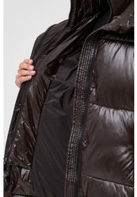 MICHAEL Michael Kors kurtka damska kolor brązowy zimowa. Kolor: brązowy. Materiał: polar, włókno, materiał. Długość rękawa: bez rękawów. Sezon: zima #3