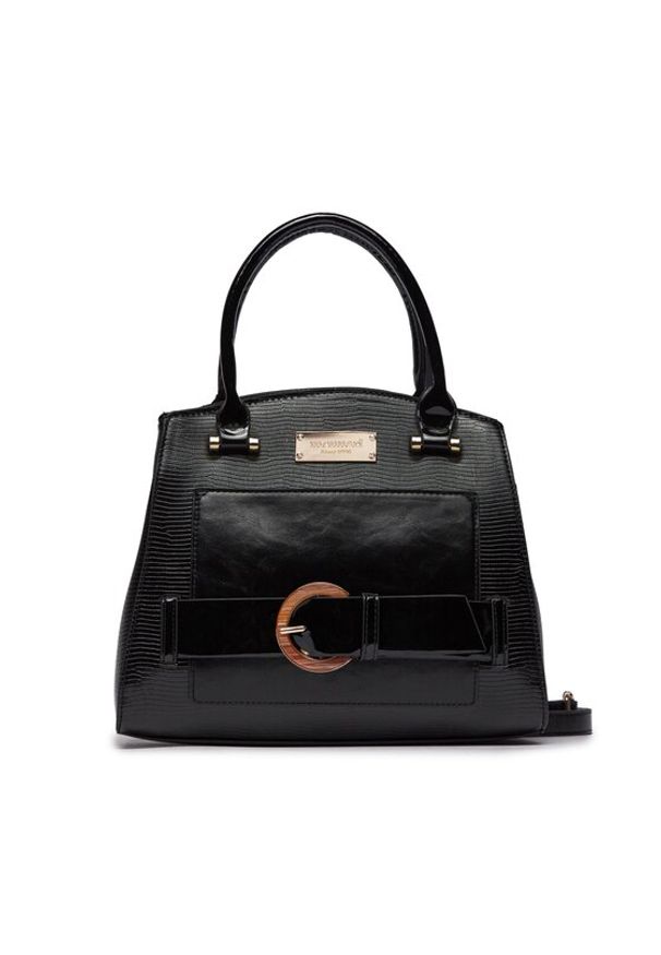 Monnari Torebka BAG5380-M20 Czarny. Kolor: czarny. Materiał: skórzane