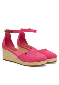 TOMMY HILFIGER - Tommy Hilfiger Espadryle FW0FW08657 Różowy. Kolor: różowy. Materiał: materiał #5