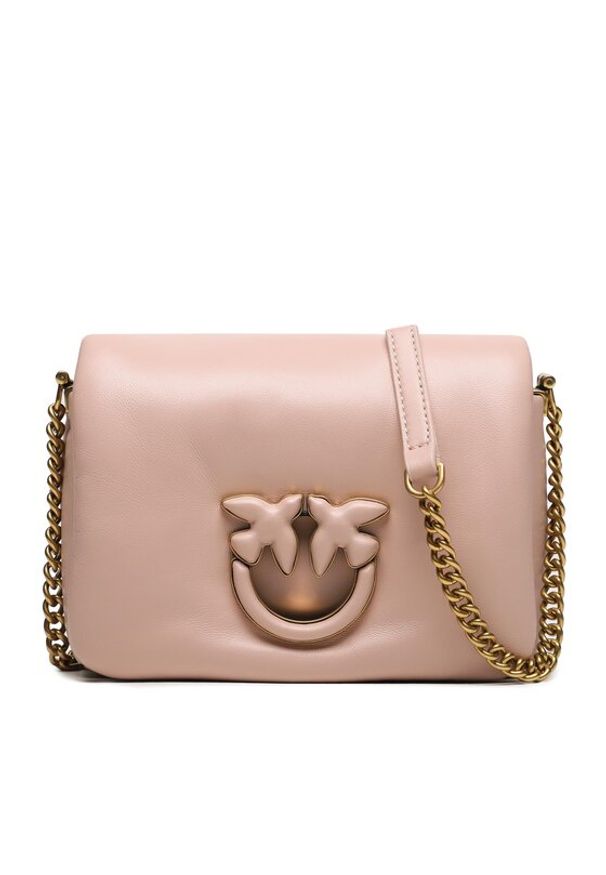 Pinko Torebka Love Click Baby Puff AI 23-24 PLTT 101584 A10F Różowy. Kolor: różowy. Materiał: skórzane