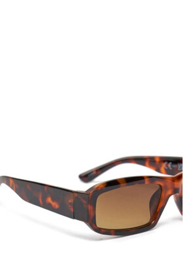 Pieces Okulary przeciwsłoneczne 17154889 Brązowy. Kolor: brązowy. Materiał: syntetyk