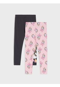 Sinsay - Legginsy 2 pack Daisy - różowy. Kolor: różowy
