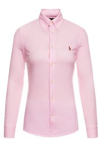 Polo Ralph Lauren Koszula Heidi 211664427002 Różowy Slim Fit. Typ kołnierza: polo. Kolor: różowy. Materiał: bawełna #3