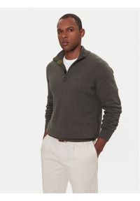 Barbour Sweter Half Zip MKN1074OL91 Zielony Regular Fit. Kolor: zielony. Materiał: bawełna