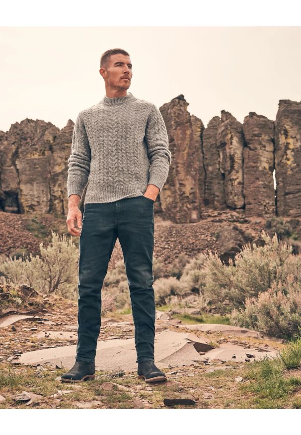 Męskie Spodnie Jeansowe Wrangler River Shadow Dive 112373026