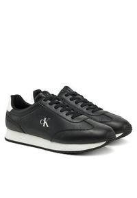 Calvin Klein Jeans Sneakersy Runner Laceup Tc YM0YM01187 Czarny. Kolor: czarny. Materiał: skóra #5