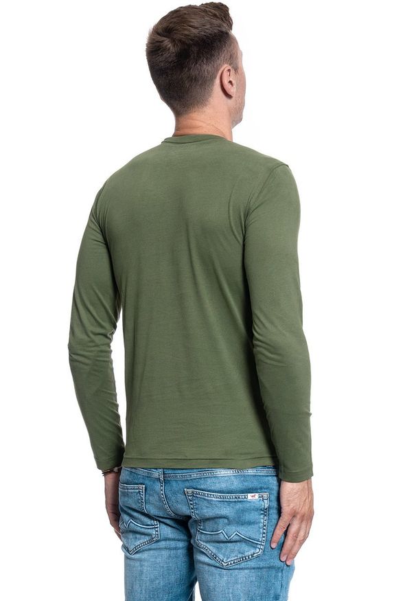 Mustang - MĘSKI LONGSLEEVE MUSTANG ANTON C RUBBER 1009977 6348. Długość rękawa: długi rękaw