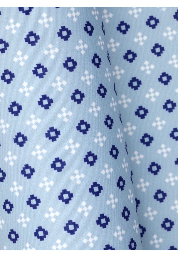 Pako Lorente - PAKO LORENTE – Niebieska poszetka we wzorki. Kolor: niebieski. Materiał: poliester. Wzór: geometria