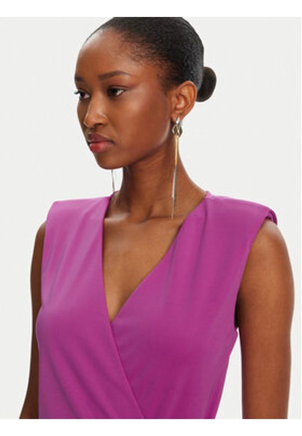 Patrizia Pepe Sukienka koktajlowa 2A2918/J280-M530 Różowy Regular Fit. Kolor: różowy. Materiał: syntetyk. Styl: wizytowy