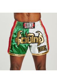 Spodenki treningowe męskie LEONE 1947 Siam Thai. Kolor: czerwony, biały, wielokolorowy, zielony #1
