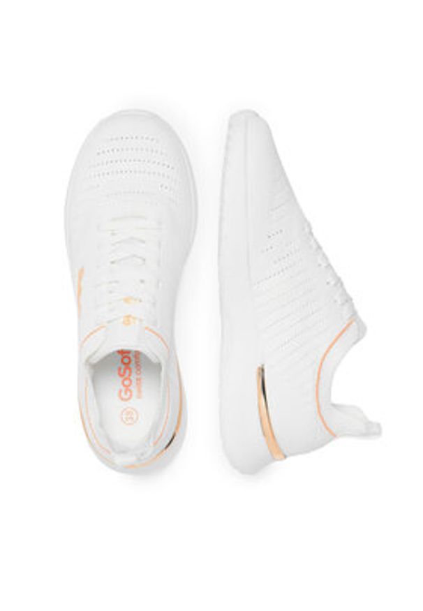 Go Soft Sneakersy WP-12 Biały. Kolor: biały. Materiał: materiał